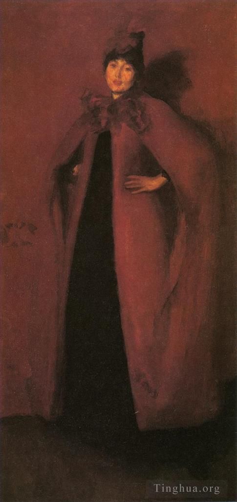 James Abbott McNeill Whistler Oil Painting - Harmony in Red Lamplight