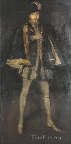 James Abbott McNeill Whistler Oil Painting - James Abbott McNeill Arrangement in Black