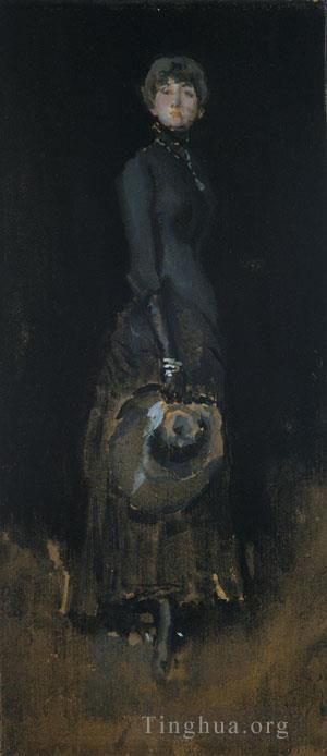 James Abbott McNeill Whistler Oil Painting - James Abbott McNeill Lady In Gray