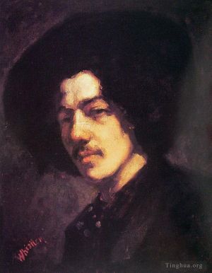 Artist James Abbott McNeill Whistler's Work - Portrait of Whistler with Hat