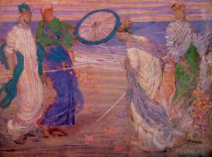 Artist James Abbott McNeill Whistler's Work - Symphony in Blue and Pink