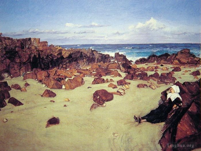 James Abbott McNeill Whistler Oil Painting - The Coast of Brittany