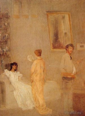 Artist James Abbott McNeill Whistler's Work - In his Studio