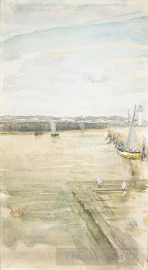 James Abbott McNeill Whistler Various Paintings - James Abbott McNeill Scene On The Mersey