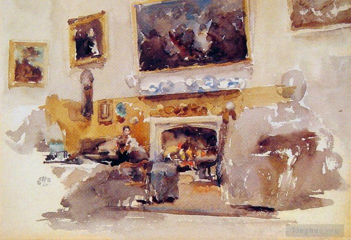 James Abbott McNeill Whistler Various Paintings - Moreby Hall
