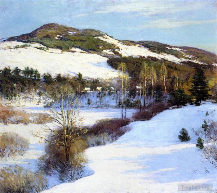 Willard Leroy Metcalf Oil Painting - Cornish Hills
