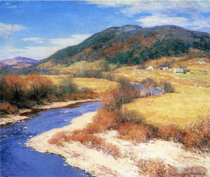 Willard Leroy Metcalf Oil Painting - Indian Summer Vermont