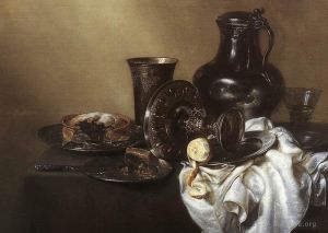 Artist Willem Claeszoon Heda's Work - Still Life 1636