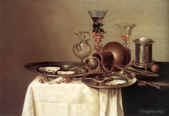 Willem Claeszoon Heda Oil Painting - Still Life 1637