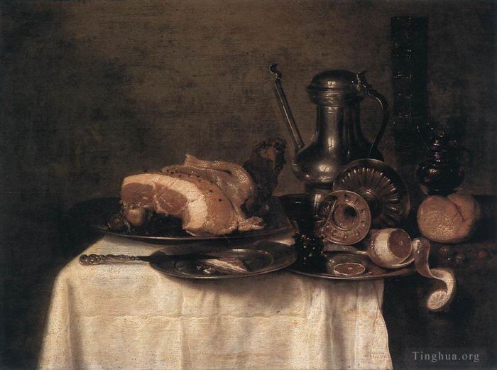 Willem Claeszoon Heda Oil Painting - Still Life 1649