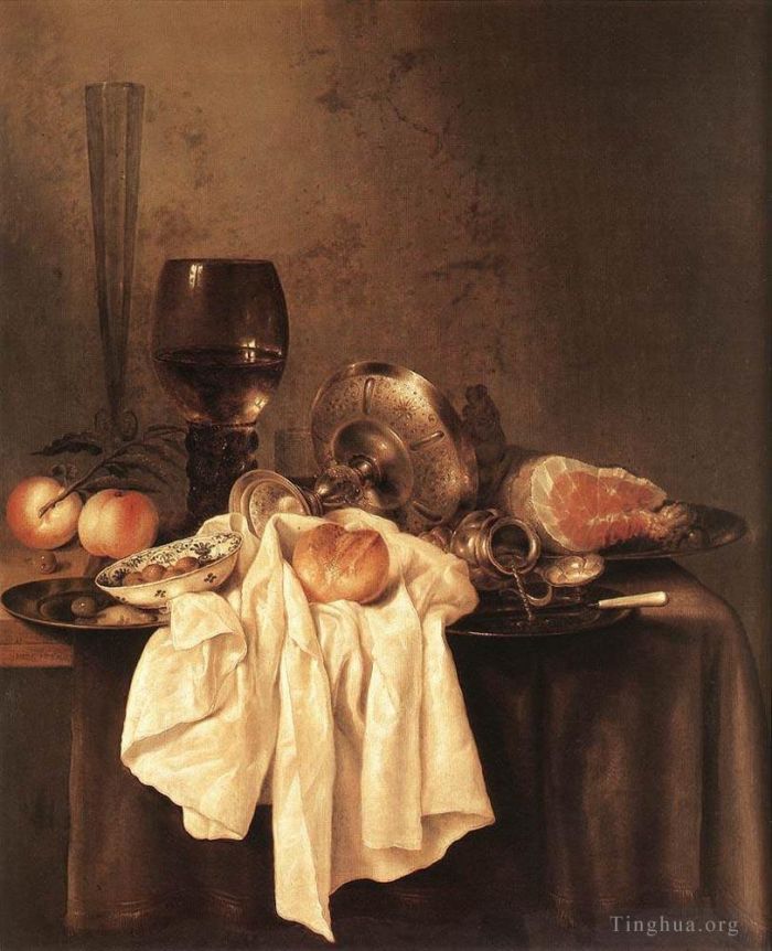 Willem Claeszoon Heda Oil Painting - Still Life 1651
