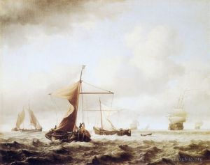 Artist Willem van de Velde the Younger's Work - Breeze