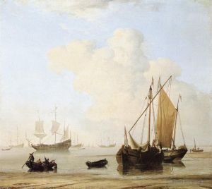 Artist Willem van de Velde the Younger's Work - Calm