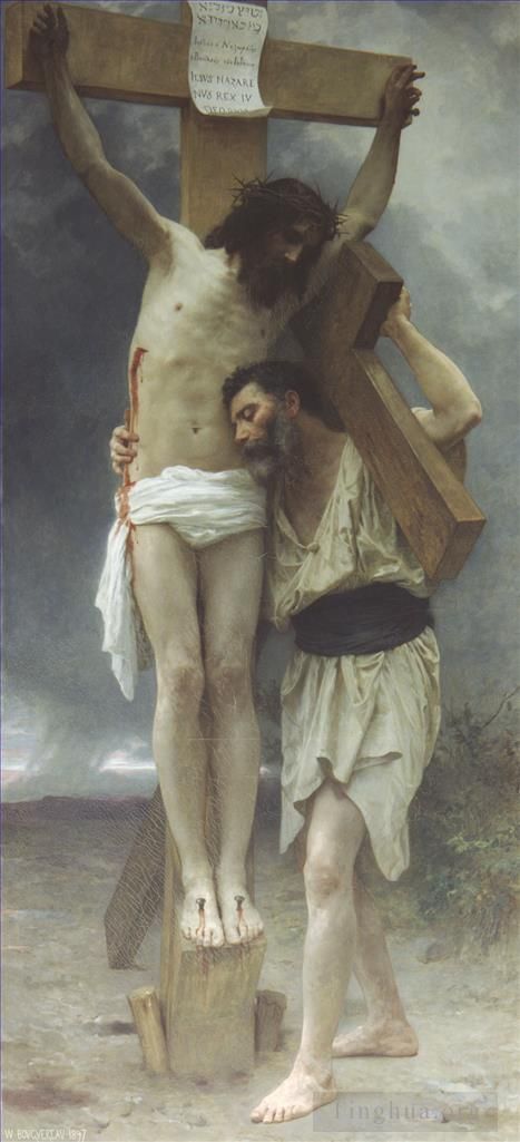 William-Adolphe Bouguereau Oil Painting - Compassion