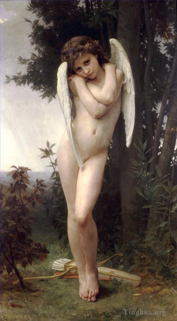 William-Adolphe Bouguereau Oil Painting - Wet Cupid