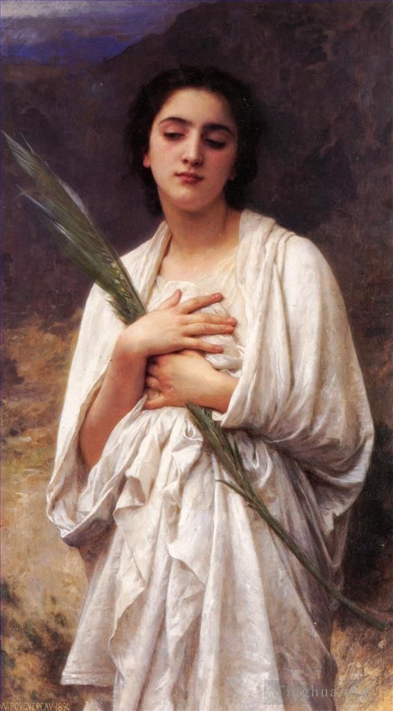 William-Adolphe Bouguereau Oil Painting - La palme