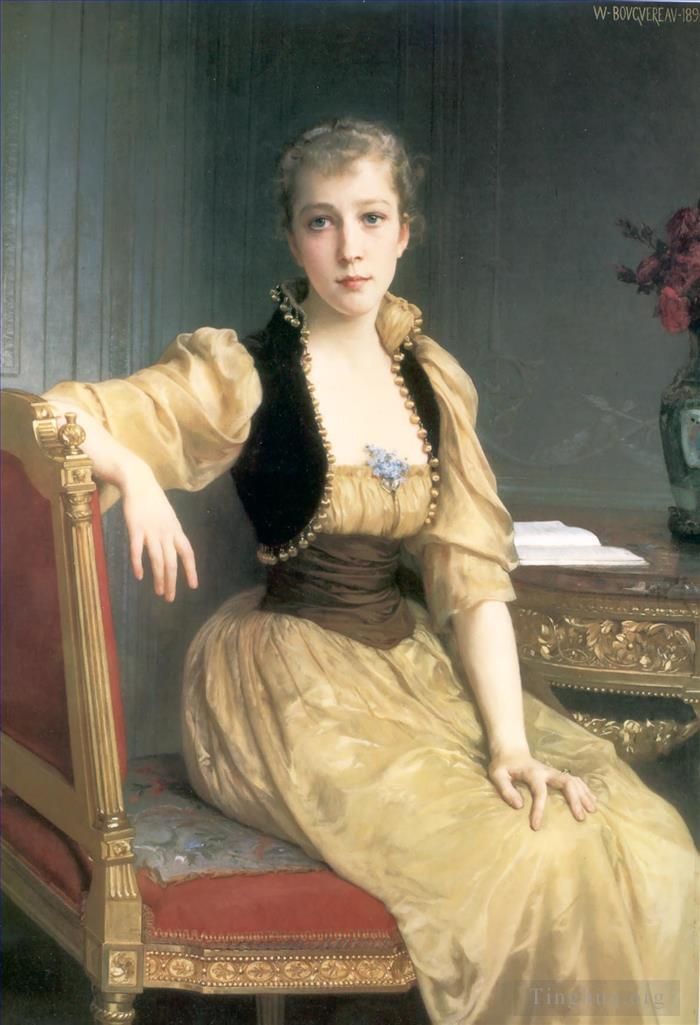 William-Adolphe Bouguereau Oil Painting - Lady Maxwell 1890