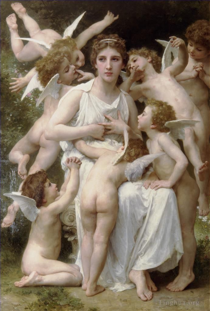 William-Adolphe Bouguereau Oil Painting - The Assault