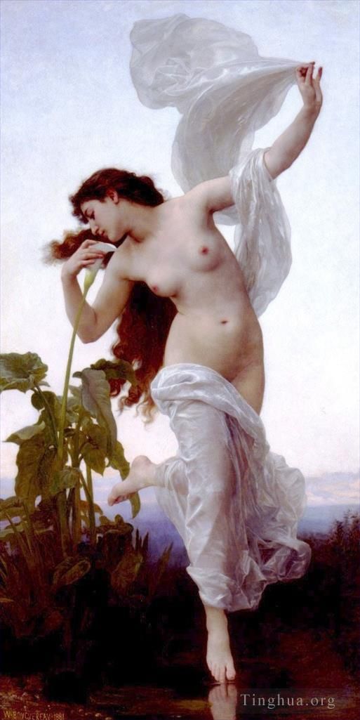 William-Adolphe Bouguereau Oil Painting - Laurore