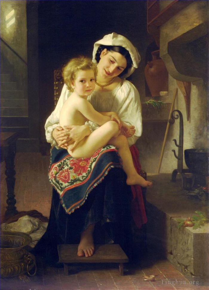 William-Adolphe Bouguereau Oil Painting - Le Lever