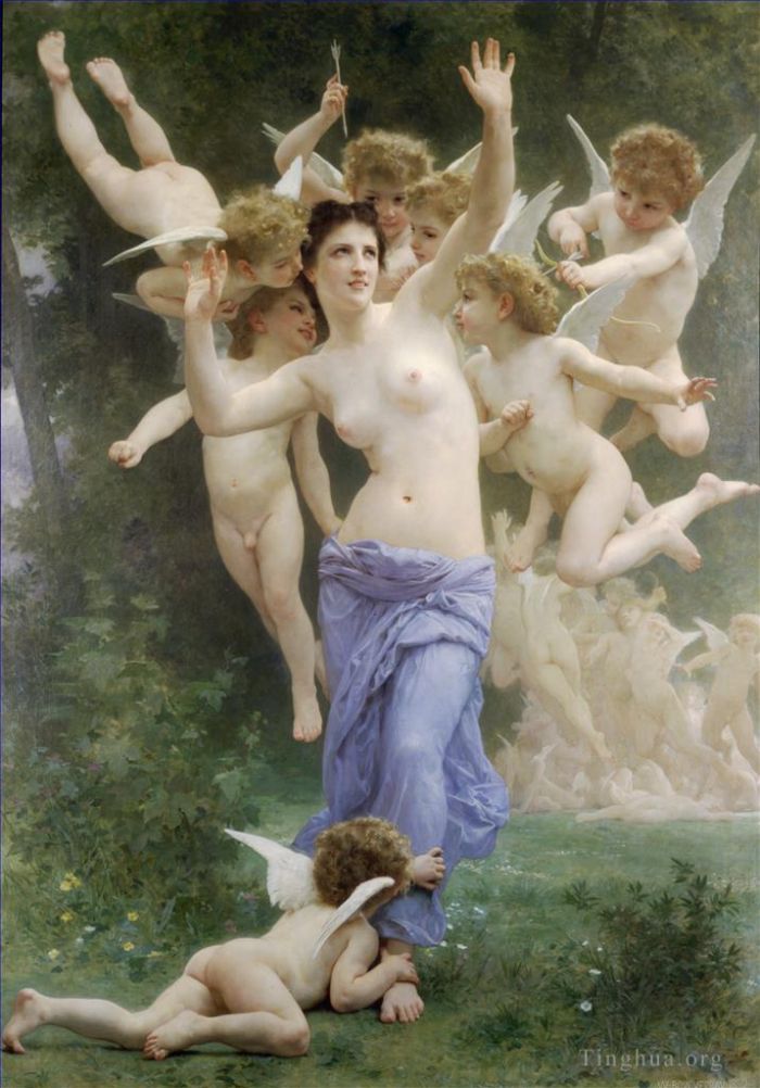 William-Adolphe Bouguereau Oil Painting - The Invasion