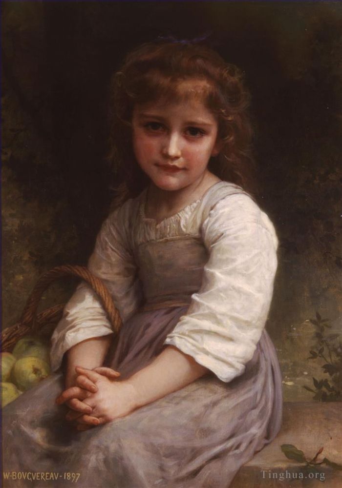 William-Adolphe Bouguereau Oil Painting - Les pommes