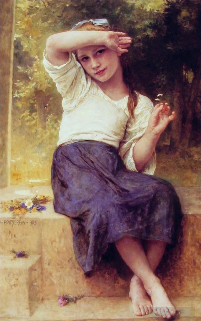 William-Adolphe Bouguereau Oil Painting - Marguerite