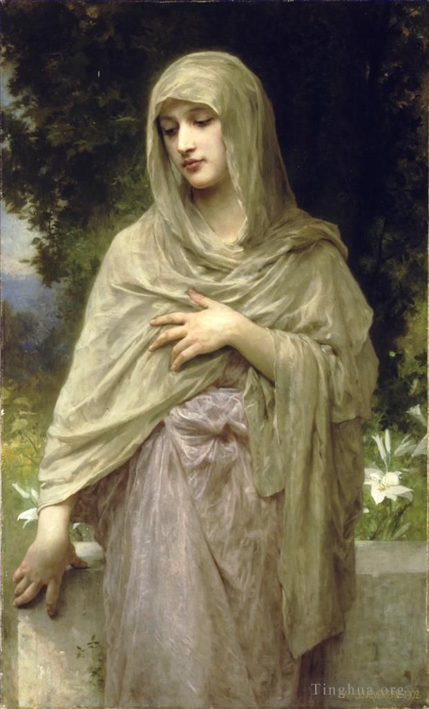 William-Adolphe Bouguereau Oil Painting - Modestie