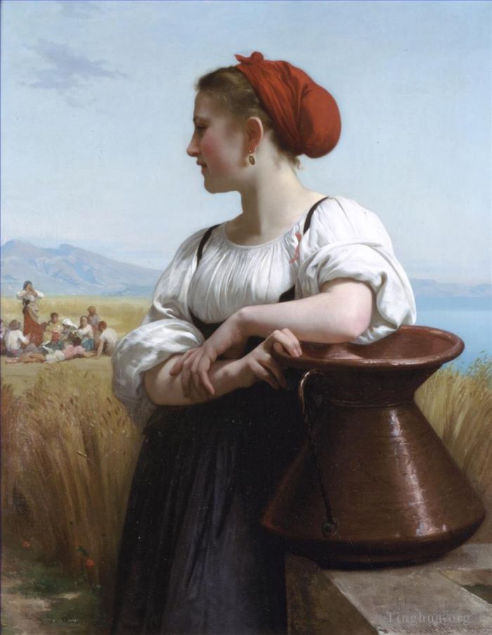 William-Adolphe Bouguereau Oil Painting - Moissoneuse