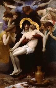 William-Adolphe Bouguereau Oil Painting - Pieta 1876