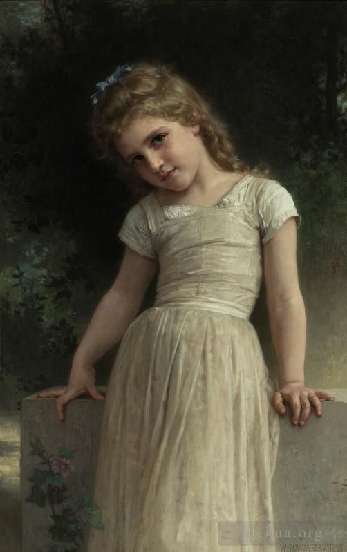 William-Adolphe Bouguereau Oil Painting - The Mischievous One