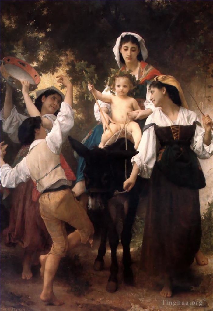 William-Adolphe Bouguereau Oil Painting - The Return from the Harvest
