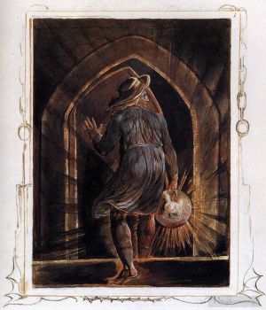 Artist William Blake's Work - Los Entering The Grave