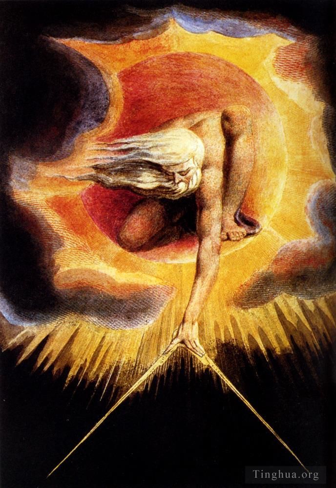 William Blake Various Paintings - The Omnipotent