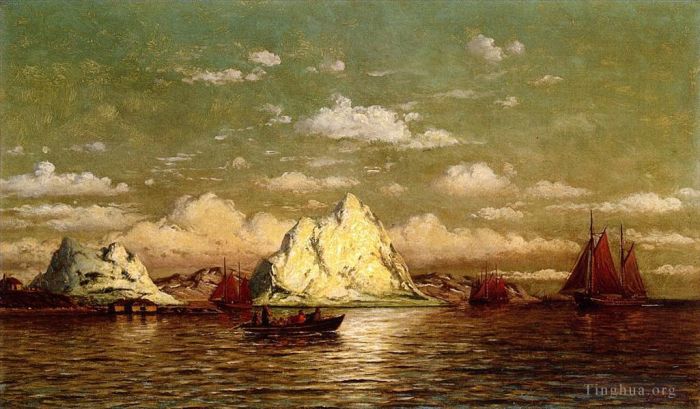 William Bradford Oil Painting - Arctic Harbor