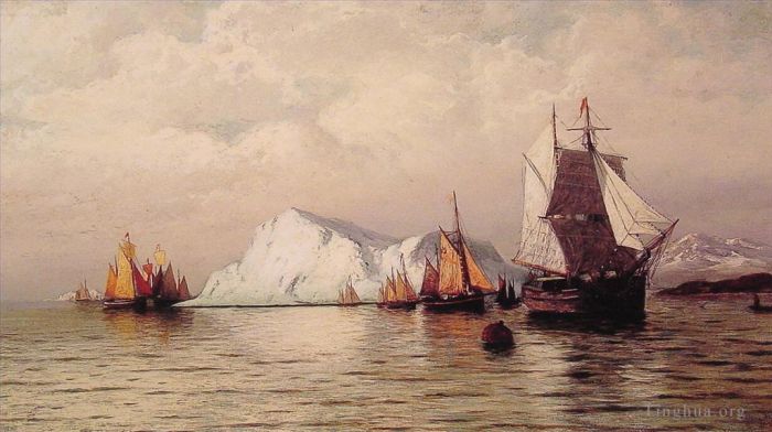 William Bradford Oil Painting - Artic Caravan