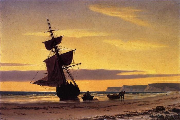 William Bradford Oil Painting - Coastal Scene