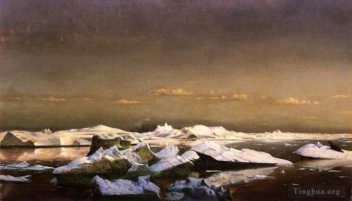 William Bradford Oil Painting - Floe Ice