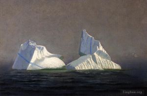 Artist William Bradford's Work - Icebergs seascape
