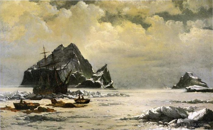 William Bradford Oil Painting - Morning on the Artic Ice Fields