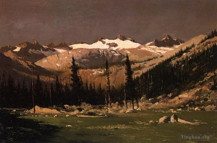William Bradford Oil Painting - Mount Lyell above Yosemite seascape