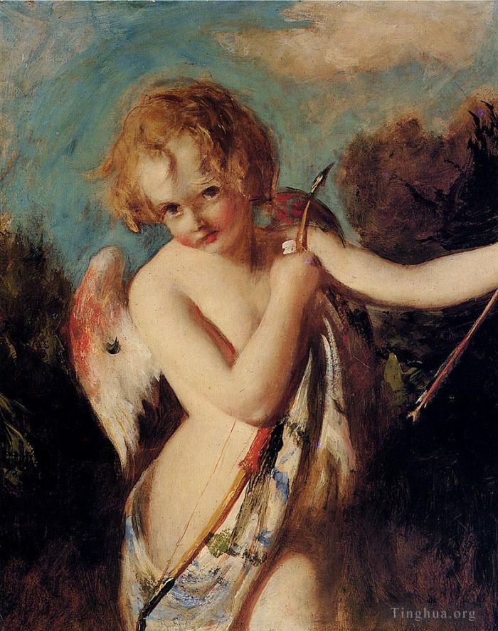 William Etty Oil Painting - Cupid