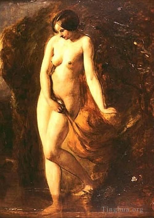 William Etty Oil Painting - The Bather