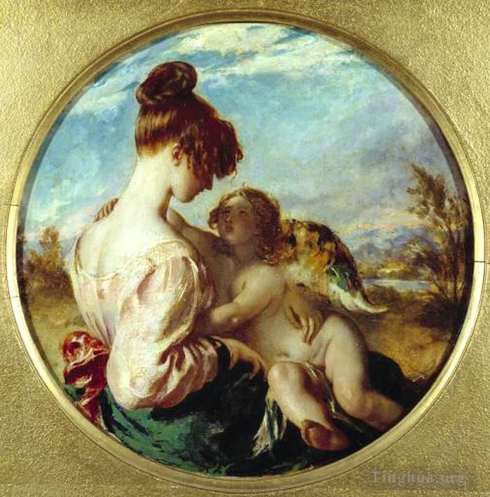 William Etty Oil Painting - The Dangerous Playmate