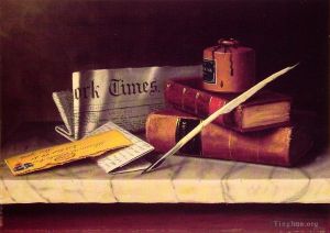 Artist William Michael Harnet's Work - Still Life with Letter to Thomas B Clarke