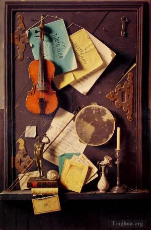 Artist William Michael Harnet's Work - The Old Cupboard Door