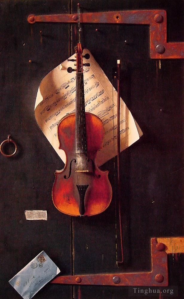William Michael Harnet Oil Painting - The Old Violin