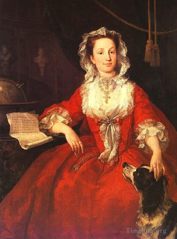 William Hogarth Oil Painting - Miss Mary Edwards