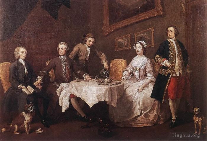 William Hogarth Oil Painting - The Strode Family