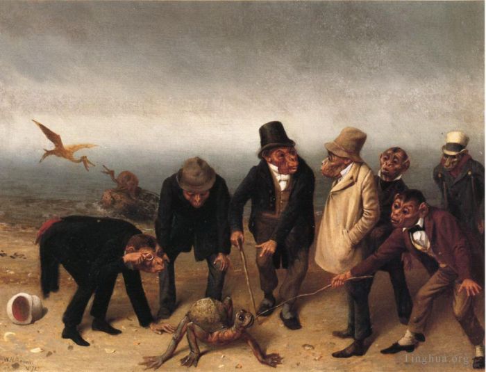 William Holbrook Beard Oil Painting - Discovery of Adam